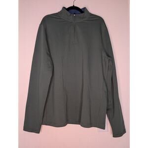 J. Crew NWT Women's Performance 1/4 Zip Green Pullover L Athletic Activewear